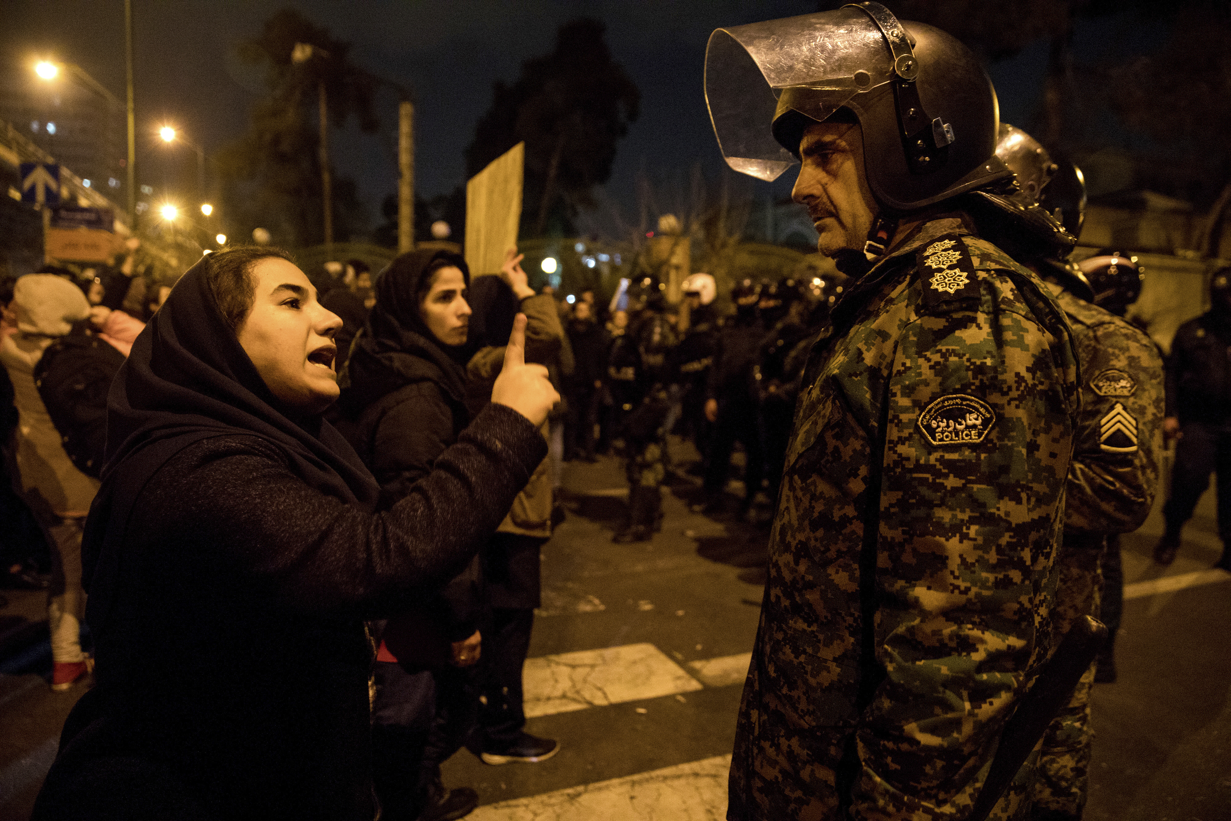 Clash between police and protesters