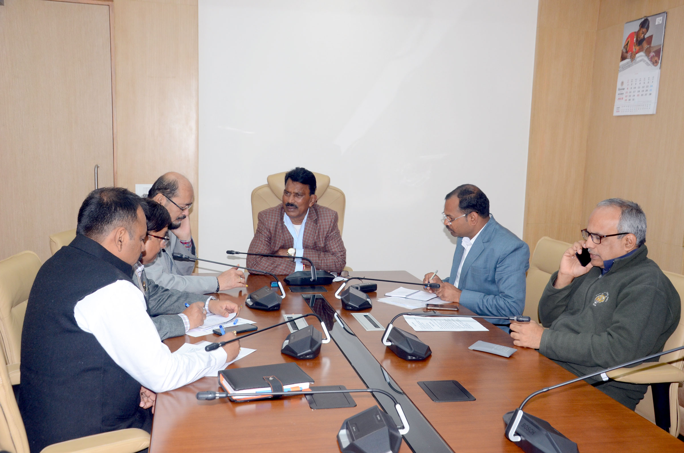 review meeting was held at the Ministry in Bhopal