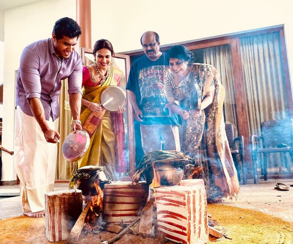 pongal celebration in rajanikanth family