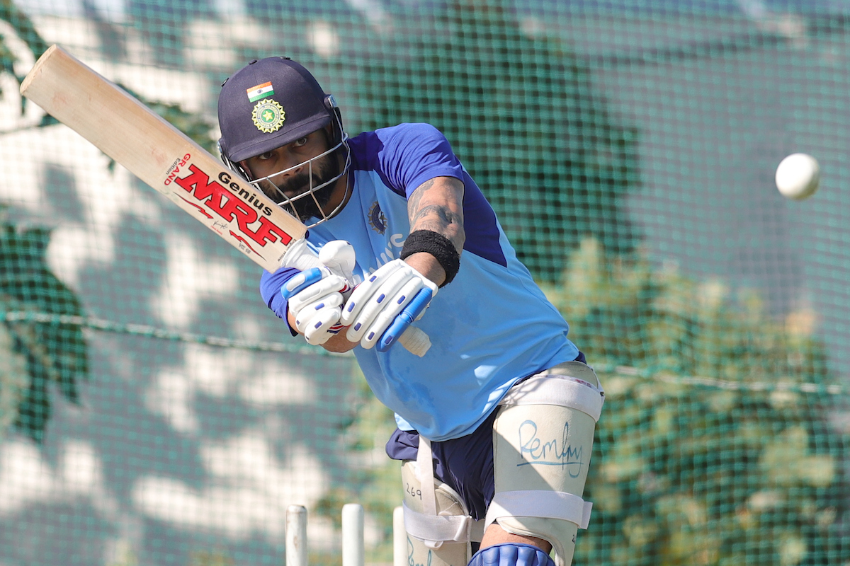 kohli in practice