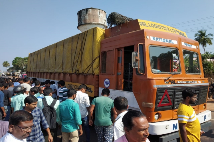 old lady died due to high way road accident in udupi