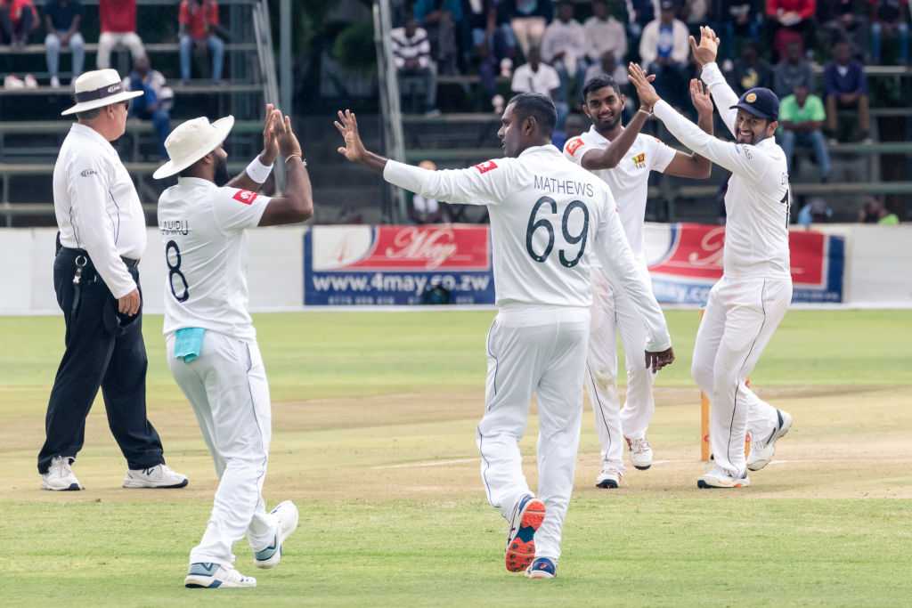 Srilanka defeats zimbabwe by ten wickets in first test