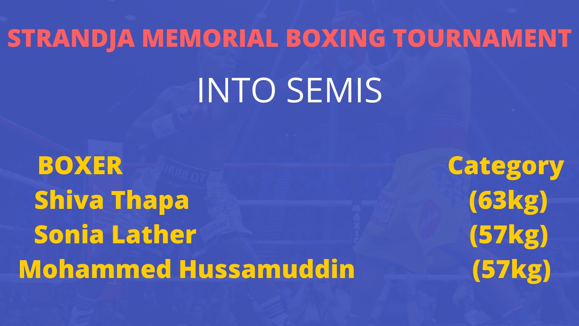 Shiva Thapa, Strandja Memorial Boxing Tournament