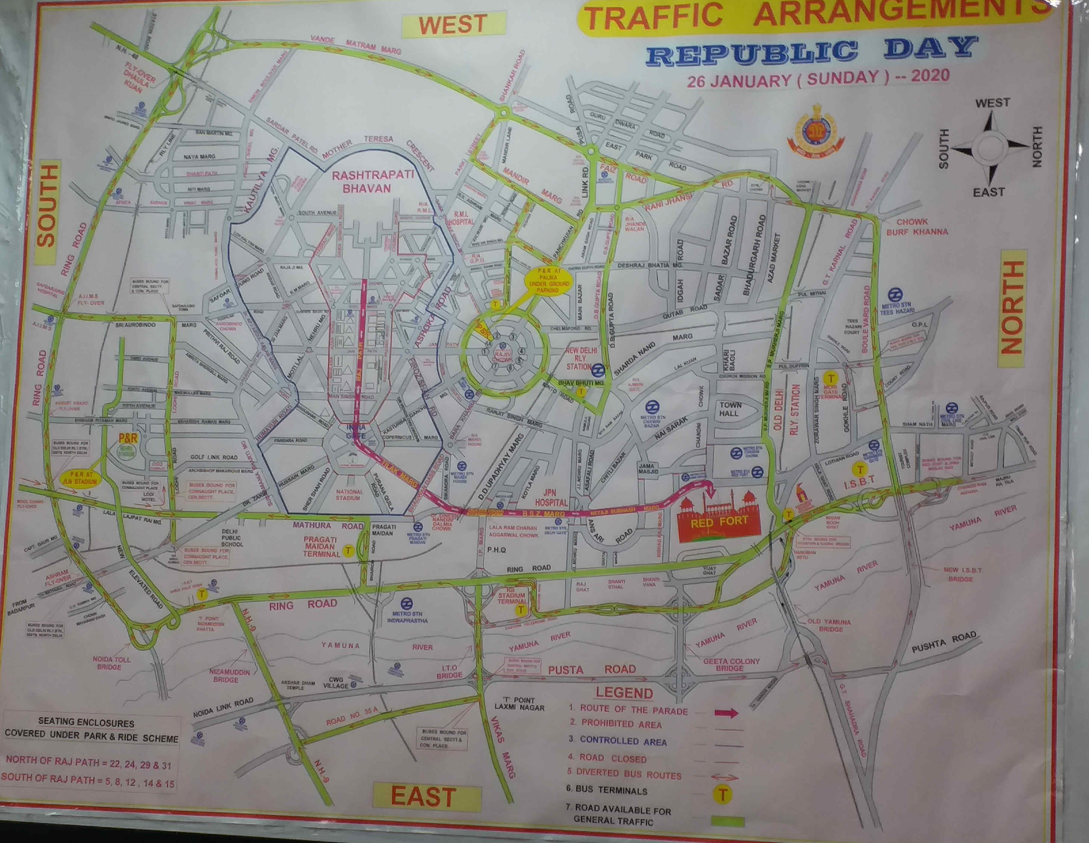 Special arrangements will be made by traffic police in Delhi regarding Republic Day