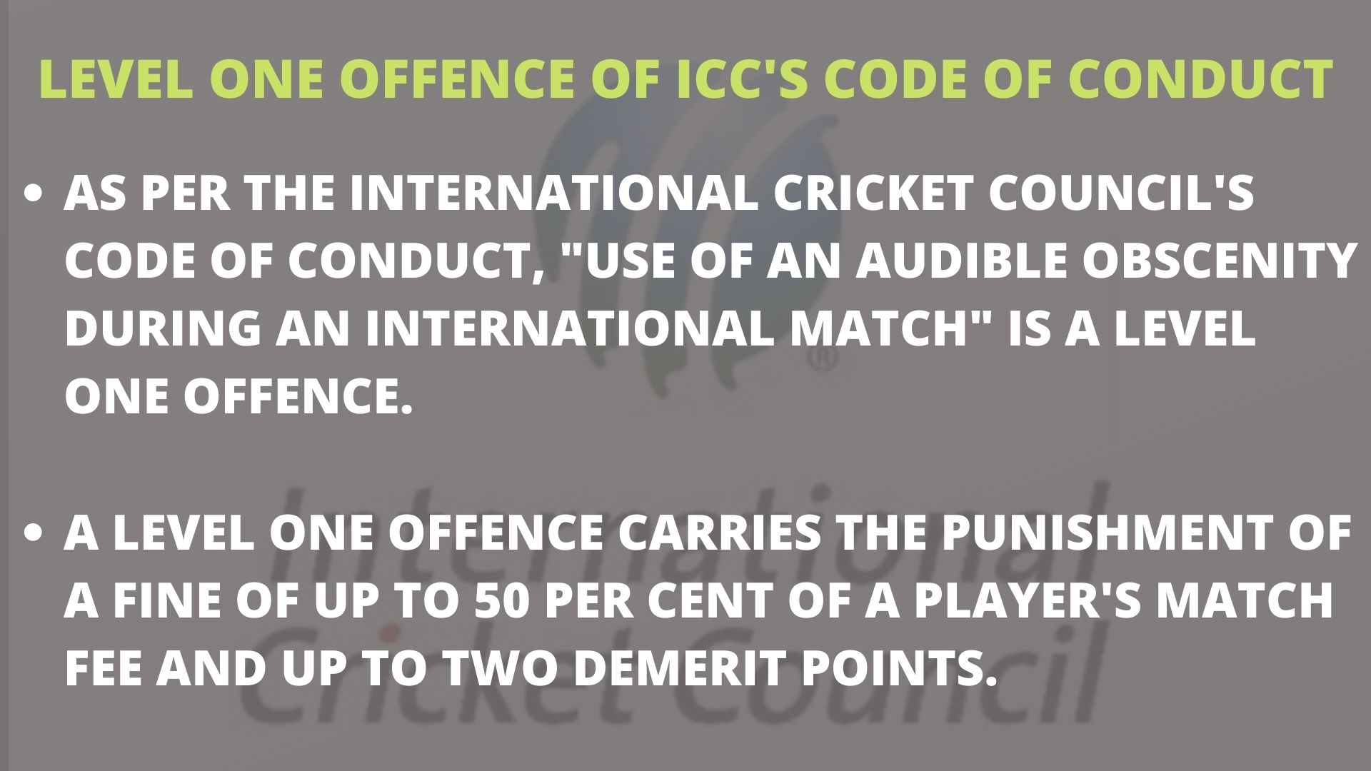 ICC, Ben Stokes