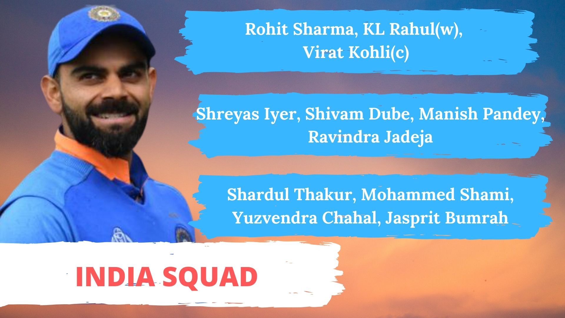 India squad