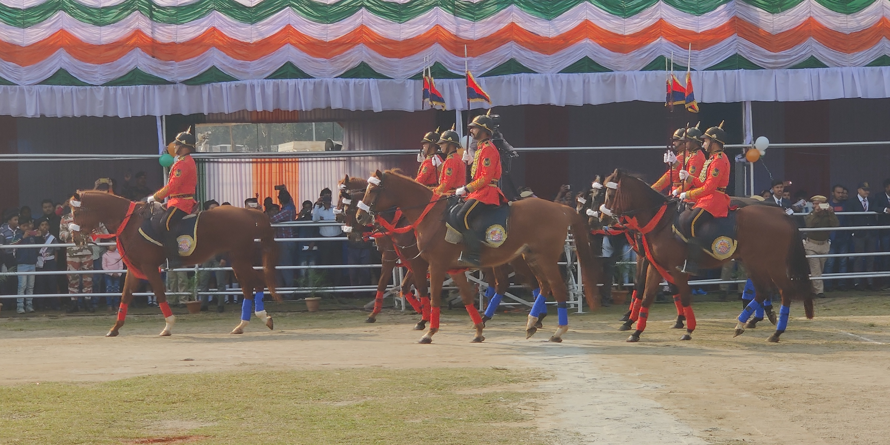 71 Republic day at Khanapara veterinary college field