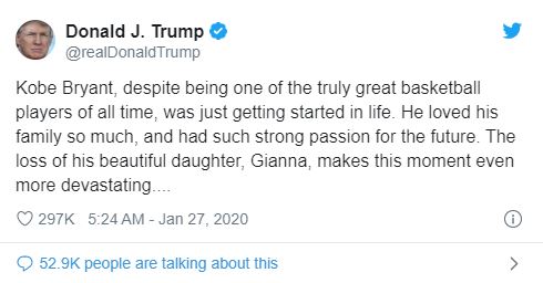 tweet of trump