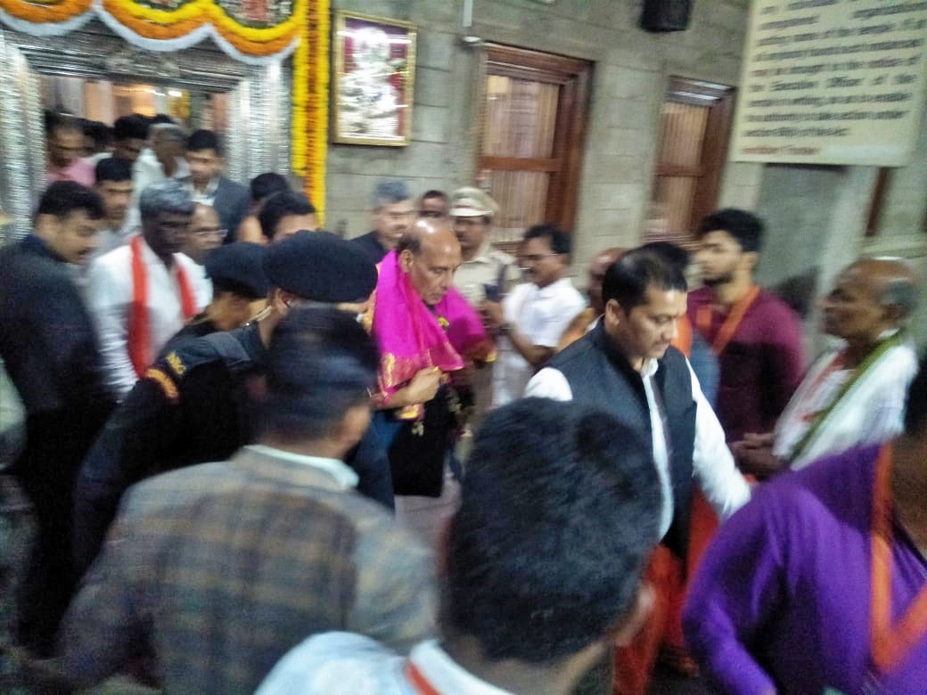 rajnath singh visits to katilu durgaparameshwari temple