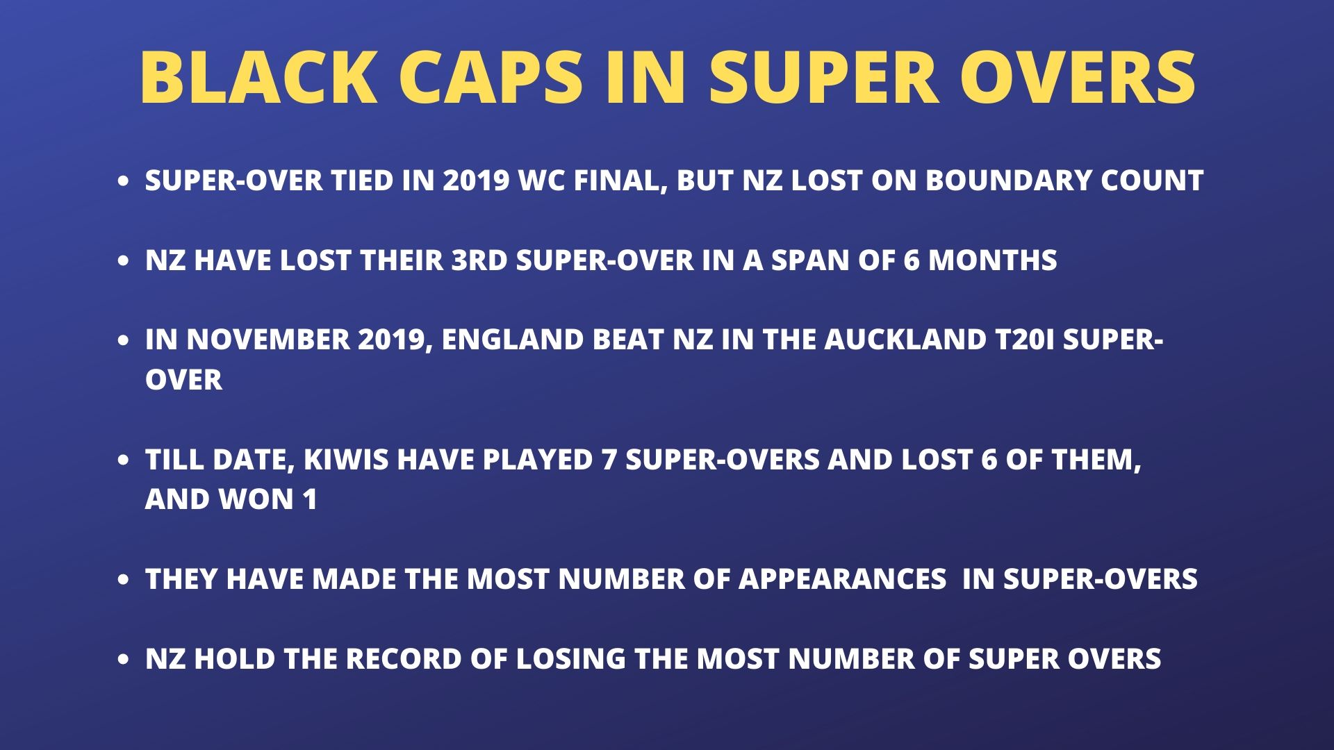 New Zealand's super-over tragedy