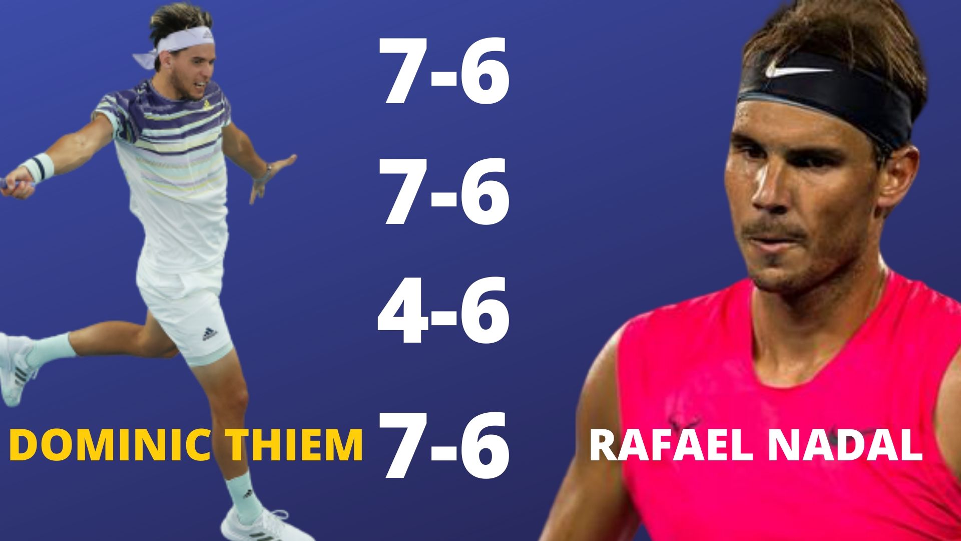 Dominic Thiem vs nadal