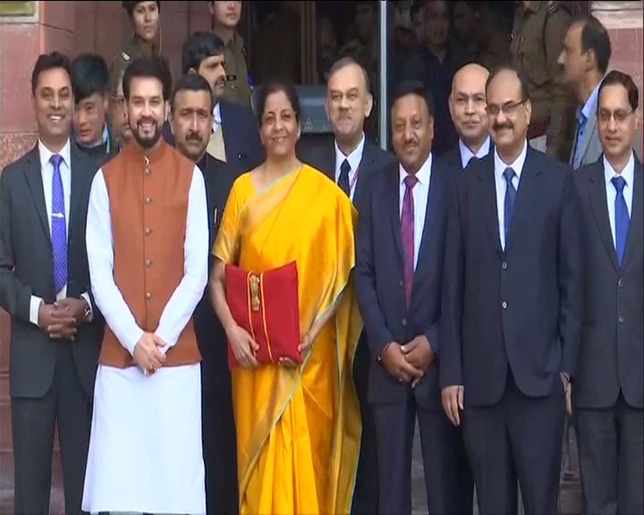 Finance Minister Nirmala Sitharaman with Bahi-Khata