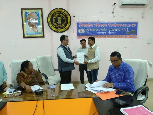 Collector handed over certificate to newly elected panchayat members