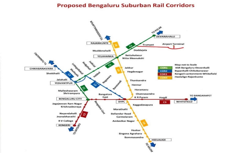 Sub-Urban Railway network in  Bengaluru