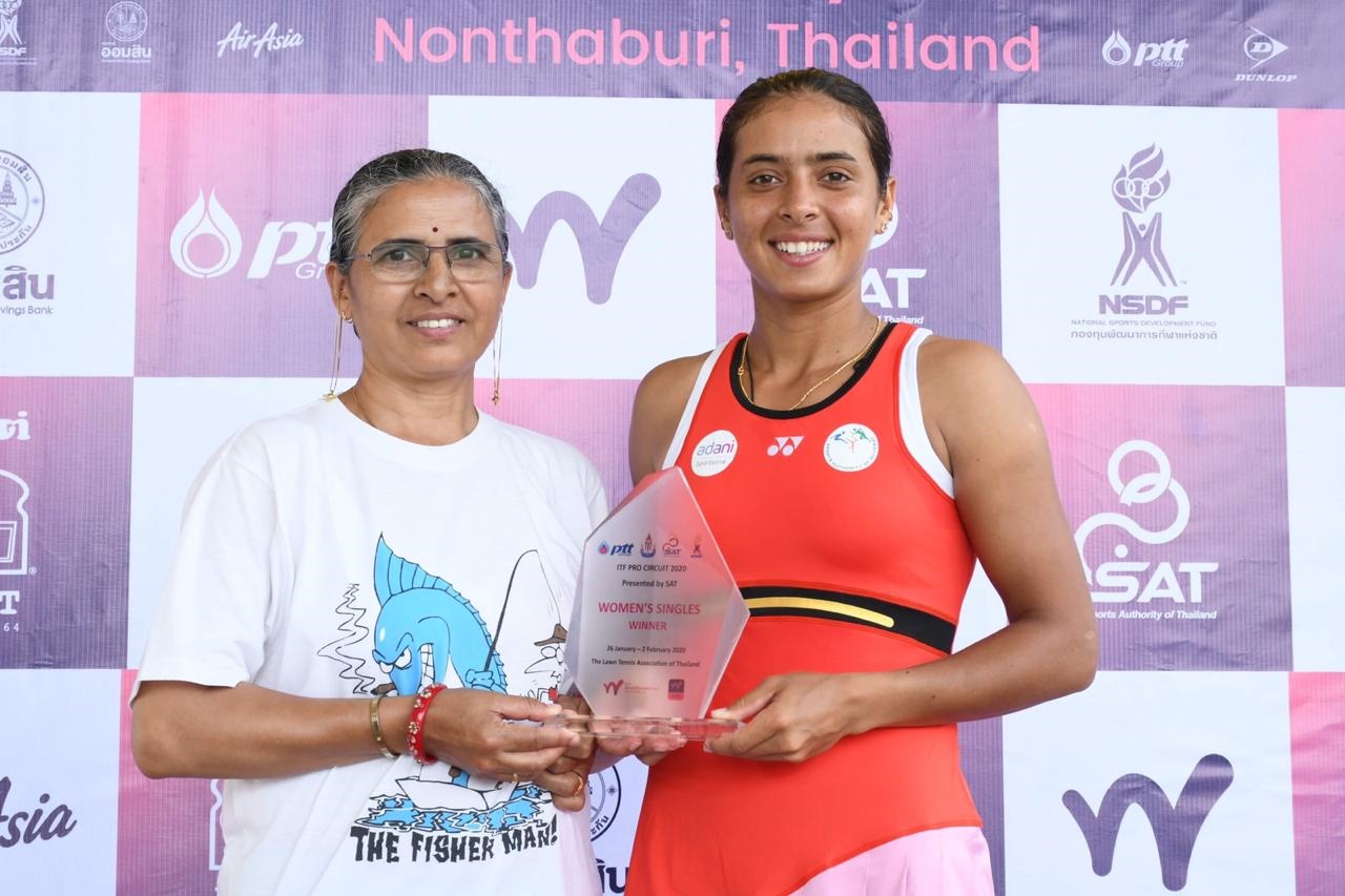 ankita raina won her maiden singles title in itf thailand