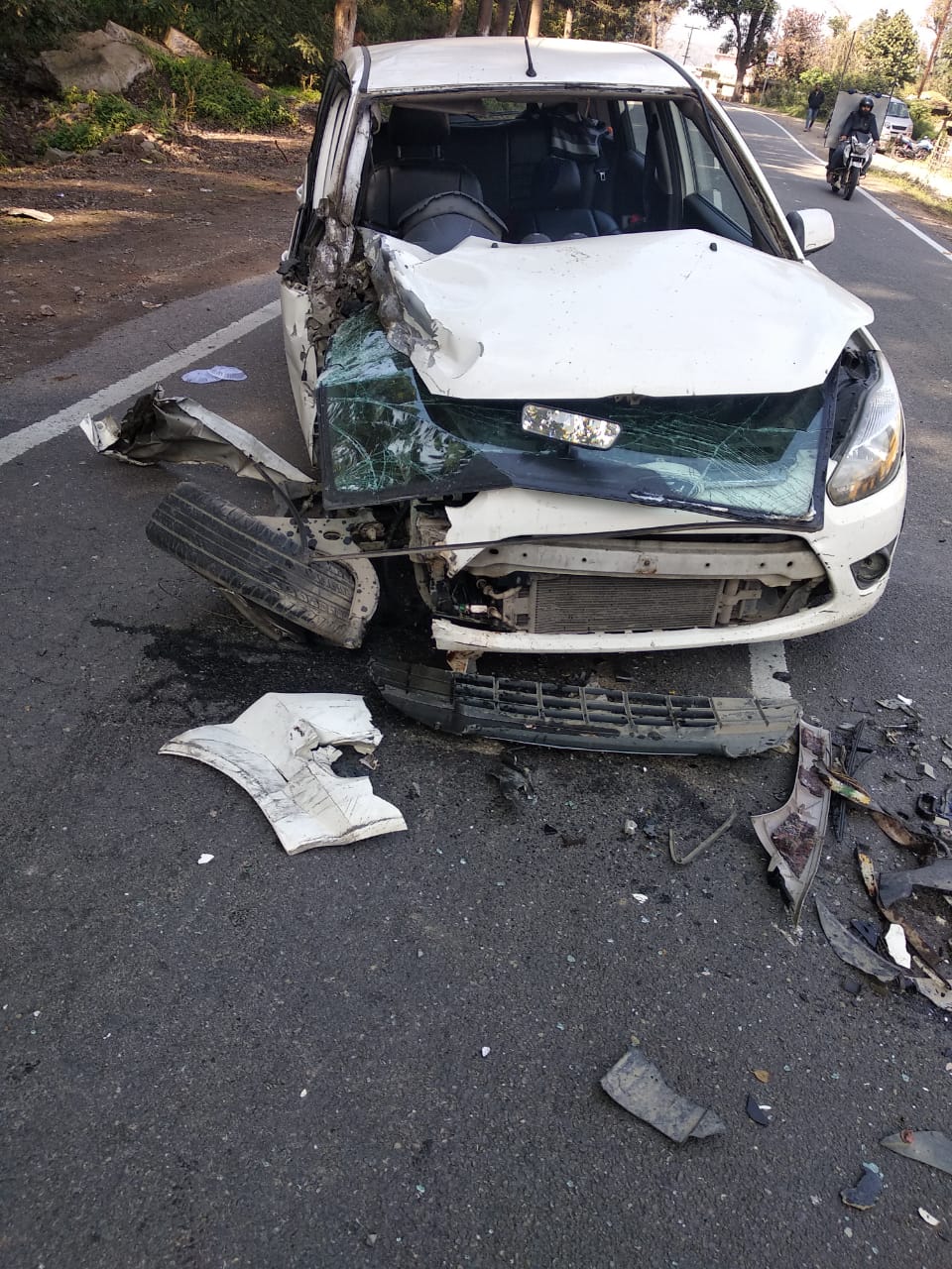 accident in paonta sahib national highway