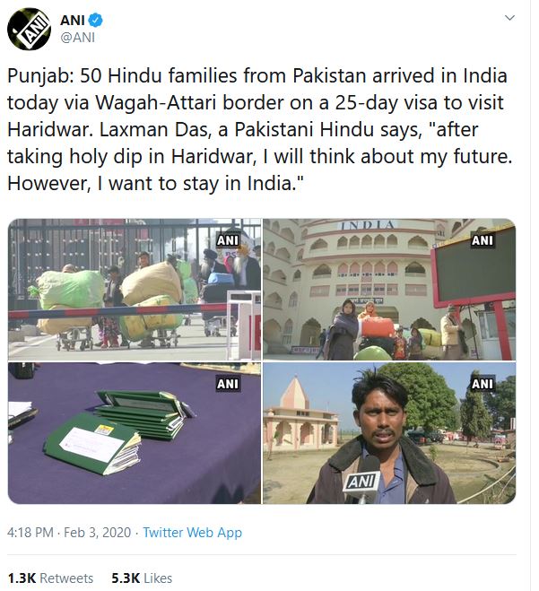 200-pakistani-hindus-come-to-india