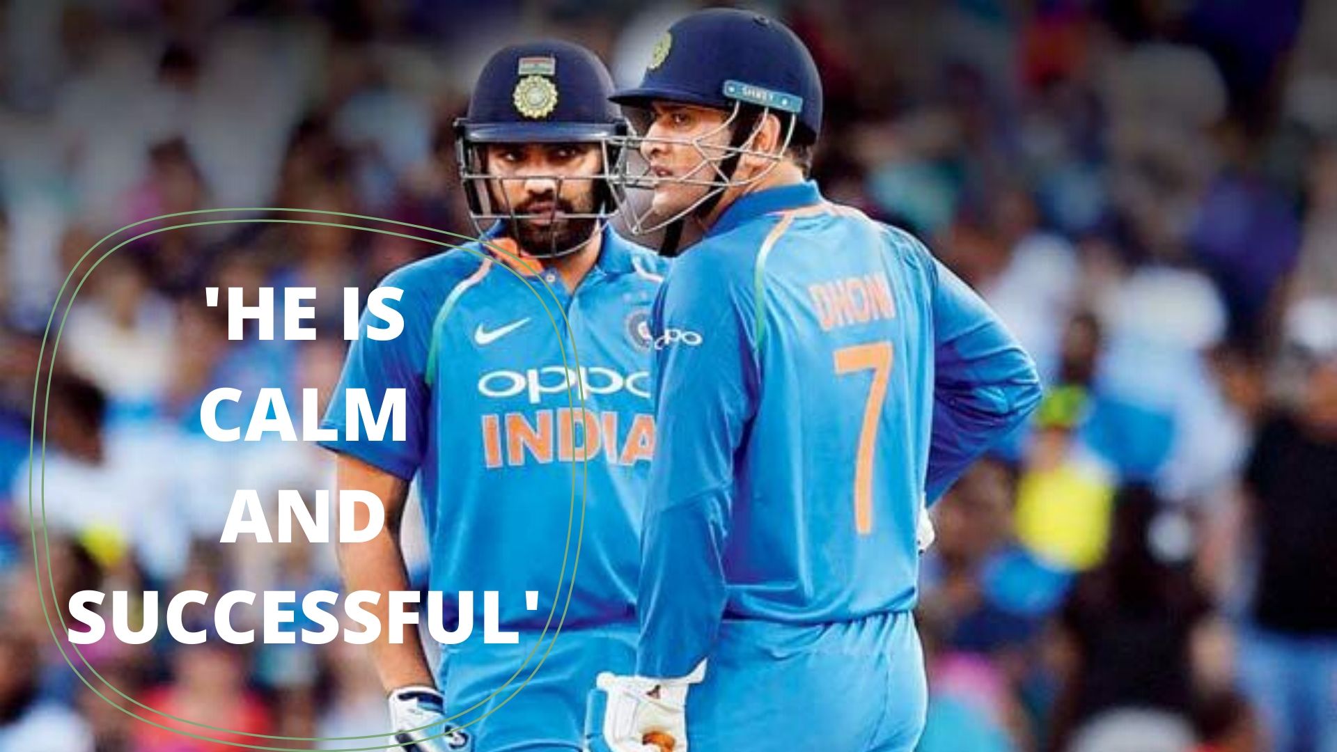 MS DHONI AND ROHIT SHARMA