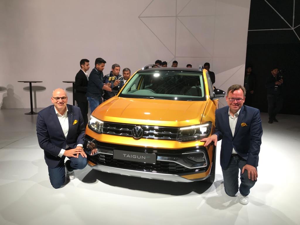 Volkswagen showcased its Taigun SUV.