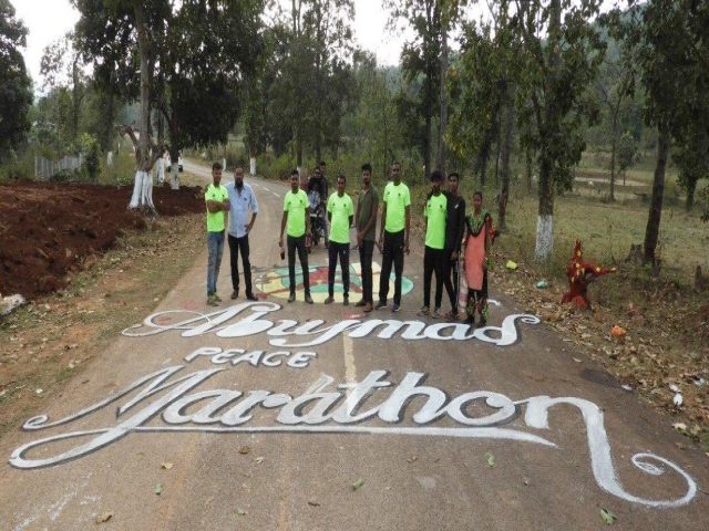 Narayanpur decorated for Peace Half Marathon