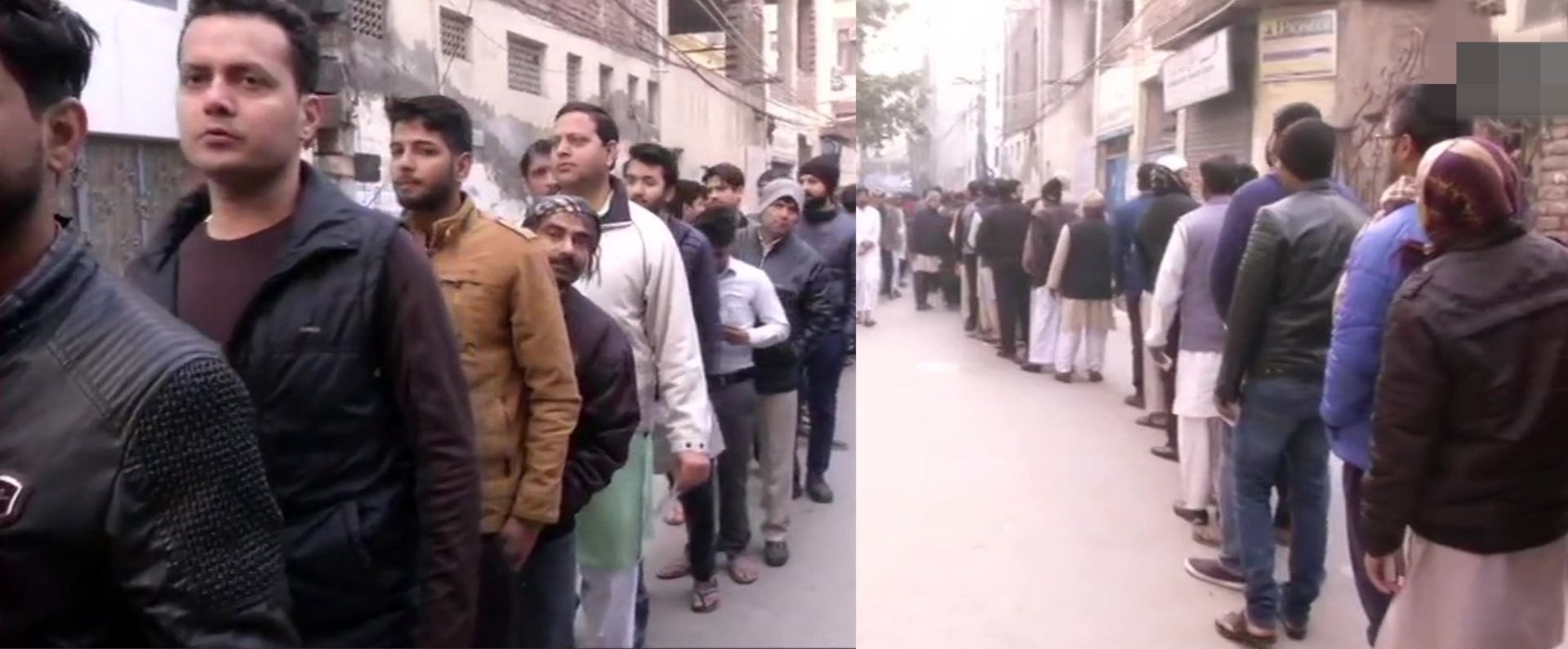 Voters at Shaheen Bagh