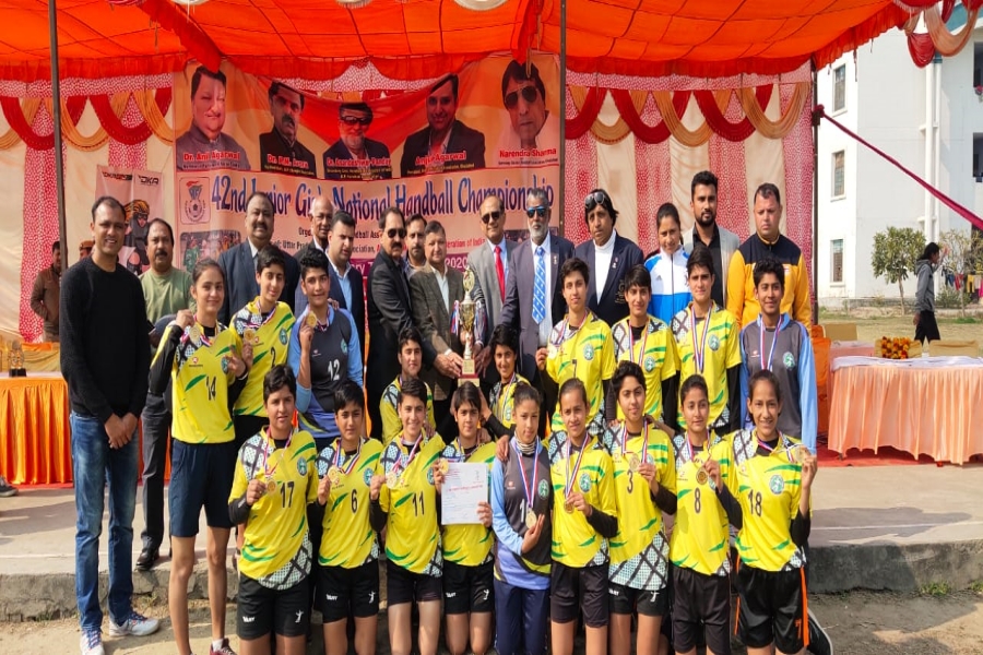 himachal girls won gold in 42nd junior national handball competition