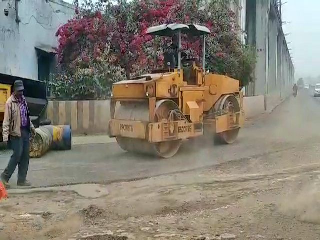 Bad condition of Roads due to rain in Korba