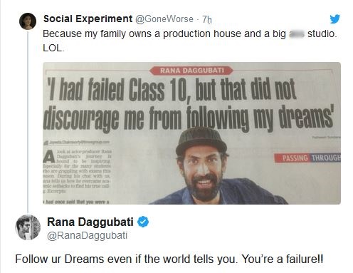 Rana Daggubati Nepotism