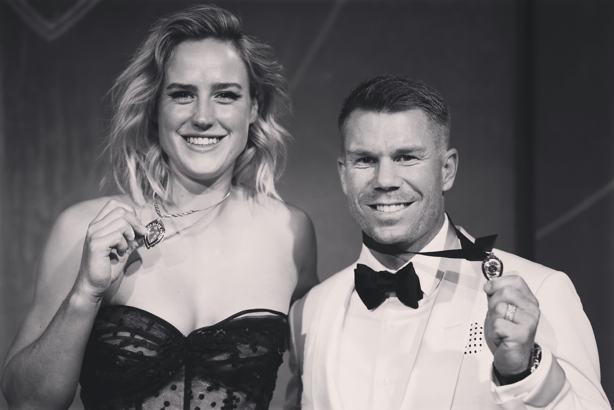 David Warner - Ellyse Perry - 2020 Belinda Clark Awards