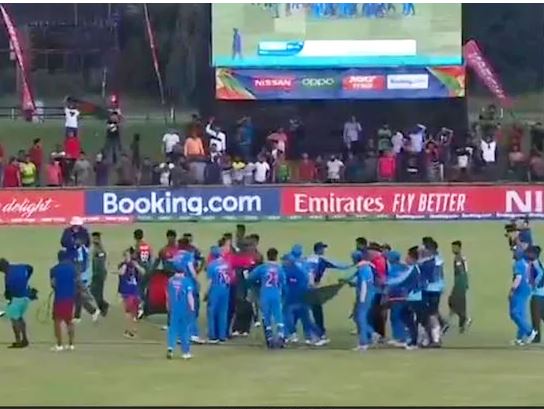 INDIAN AND BANGLADESHI PLAYERSN BRAWL