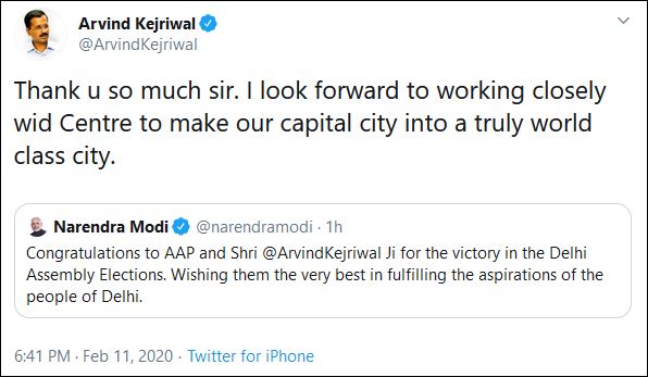 pm-modi-congratulates-arvind-kejriwal-on-his-victory