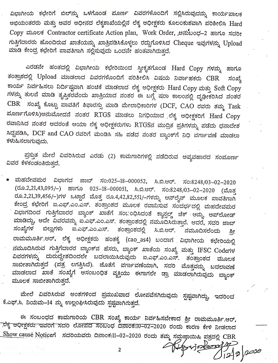 4.15 crore cheated from BBMP officials : 3 officers suspended!