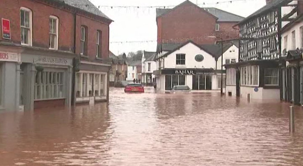 Storm Dennis hammered Britain on Sunday, bringing a month's worth of rain in just 48 hours to parts of south Wales