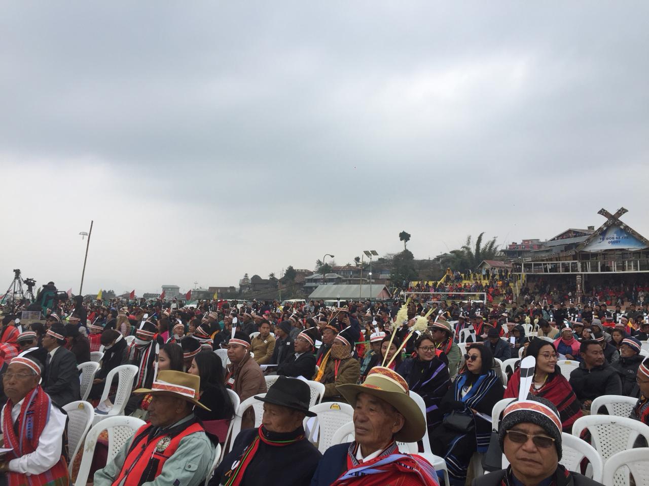 A section of the crowd in Ukhrul