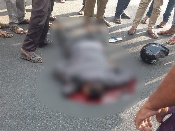 young-man-died-by-bus-accident-in-mysore