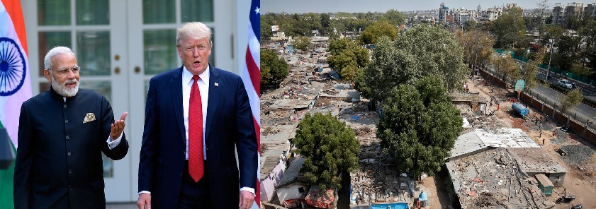 thousands of people evicted from slum ahead of Donald Trump visit  KS Alagiri condemned