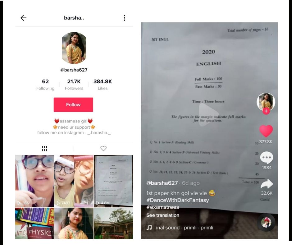 Student held for making TikTok video of English question paper during Madhyamik exam