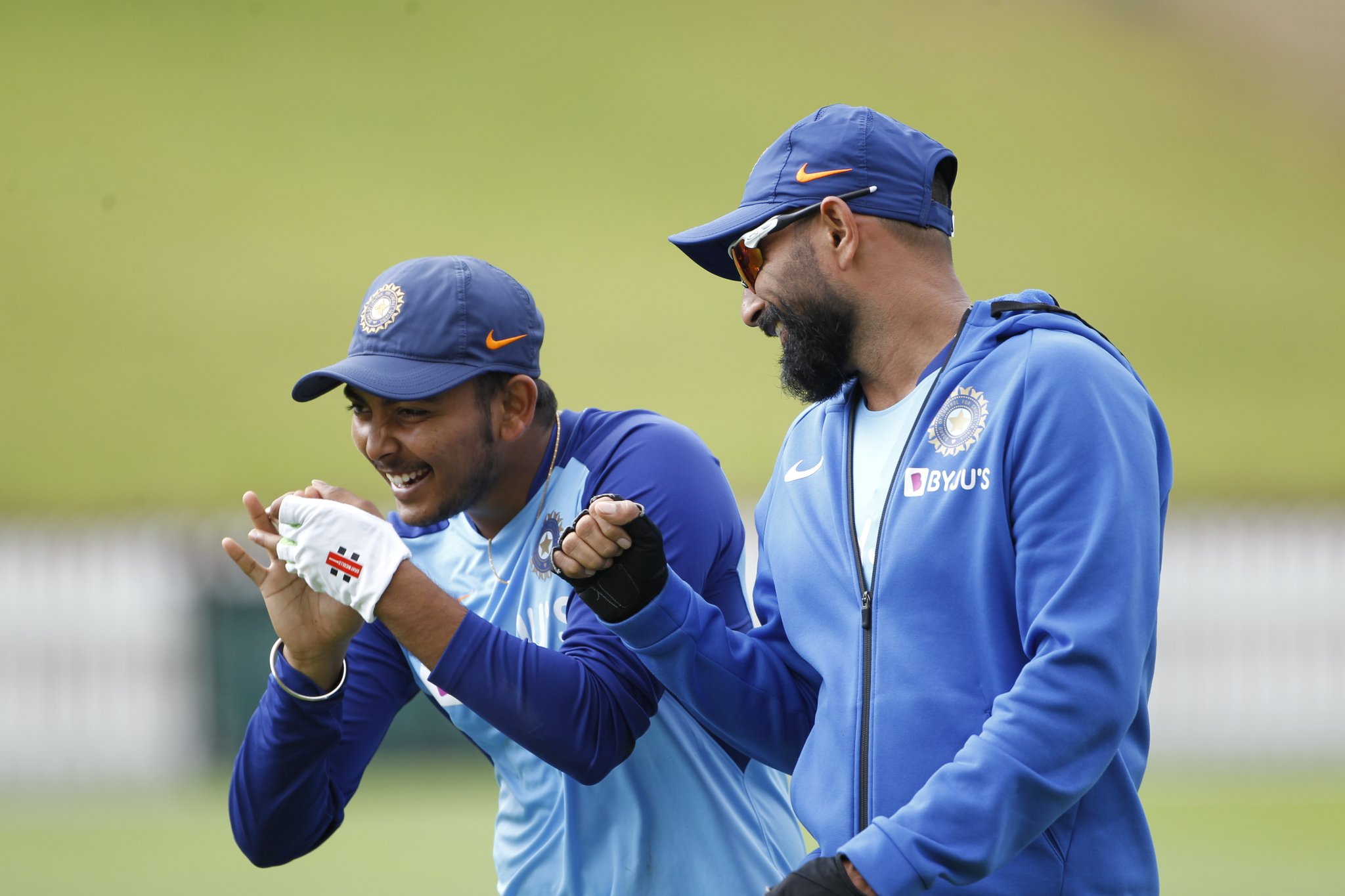 shami with prithvi shaw