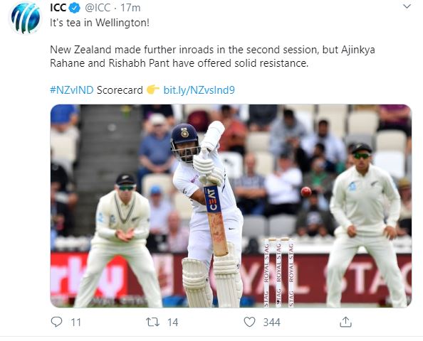 ICC Tweet