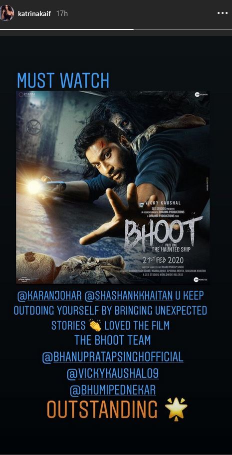 Bhoot The Haunted Ship, Katrina Kaif reaction Bhoot The Haunted Ship, Bhoot The Haunted Ship first review by Katrina Kaif