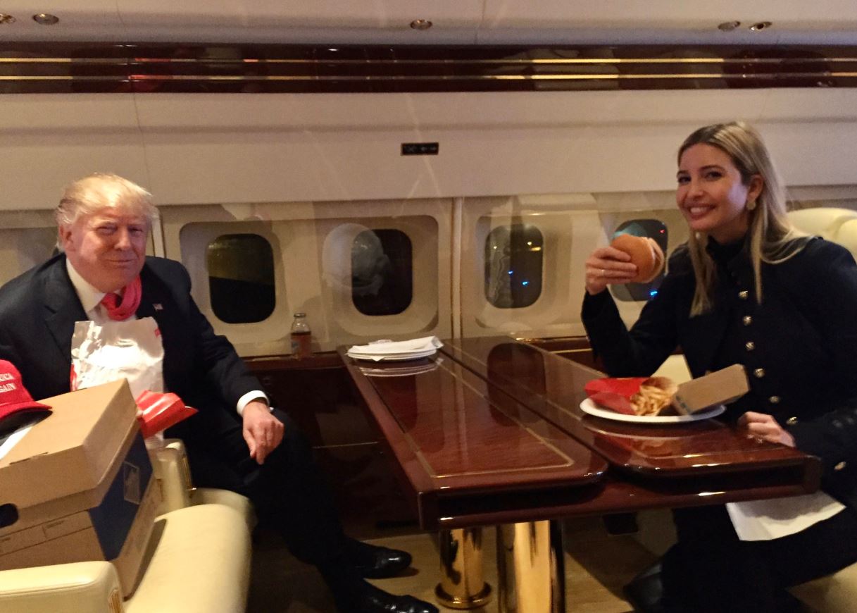 Trump with her daughter Ivanka