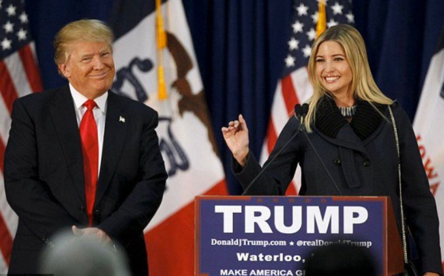 Trump with her daughter Ivanka