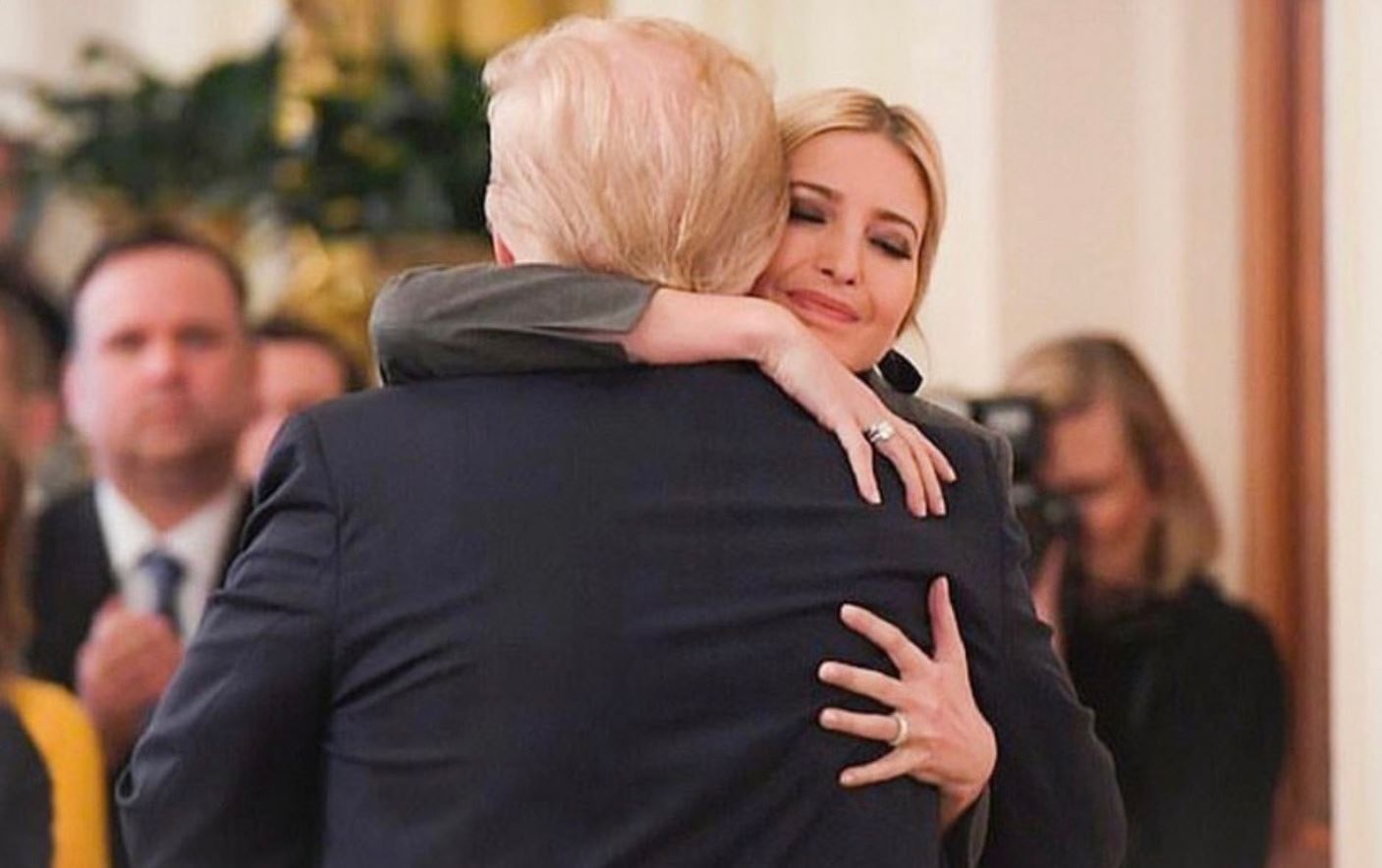 Trump with her daughter Ivanka