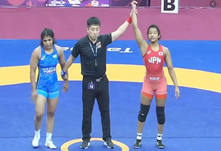 Vinesh Phogat,  Sakshi Malik,  Asian Wrestling Championships, Gursharan Preet Kaur