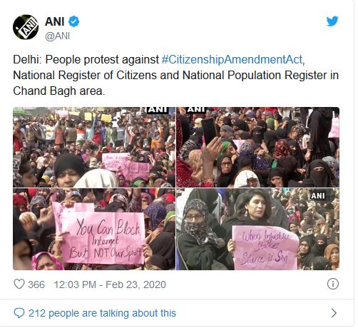 CAA protest in different place of delhi