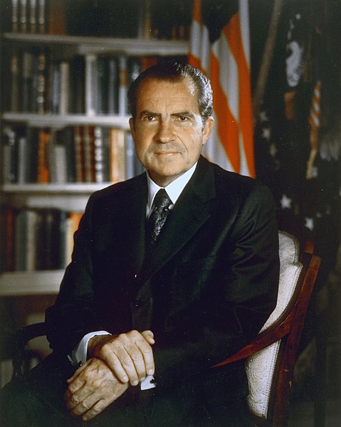 US President Richard Nixon