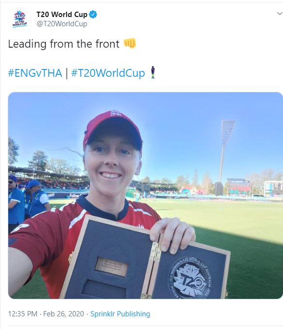 Women's T20 WC,  Heather Knight