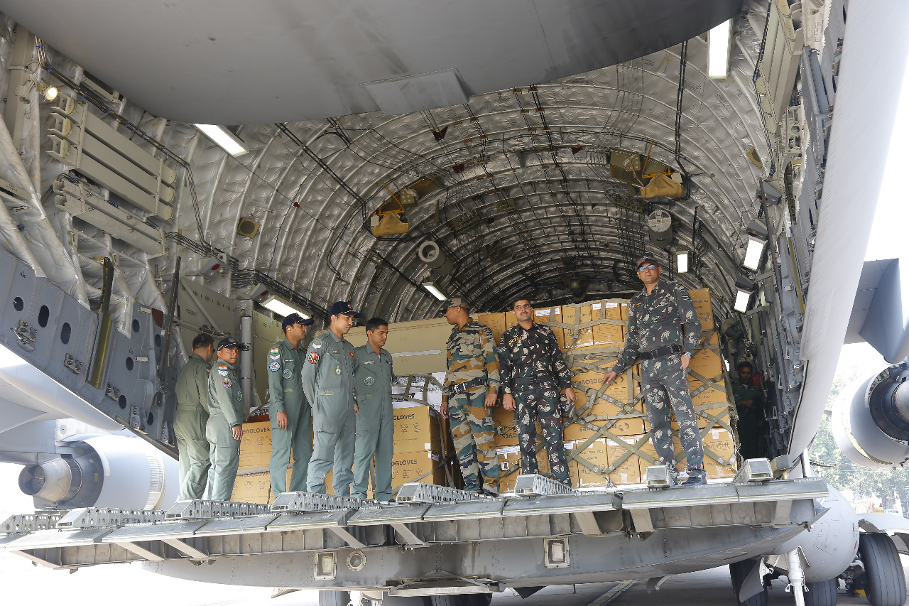 IAF flight leaves for China carrying 15 tonnes of medical supplies