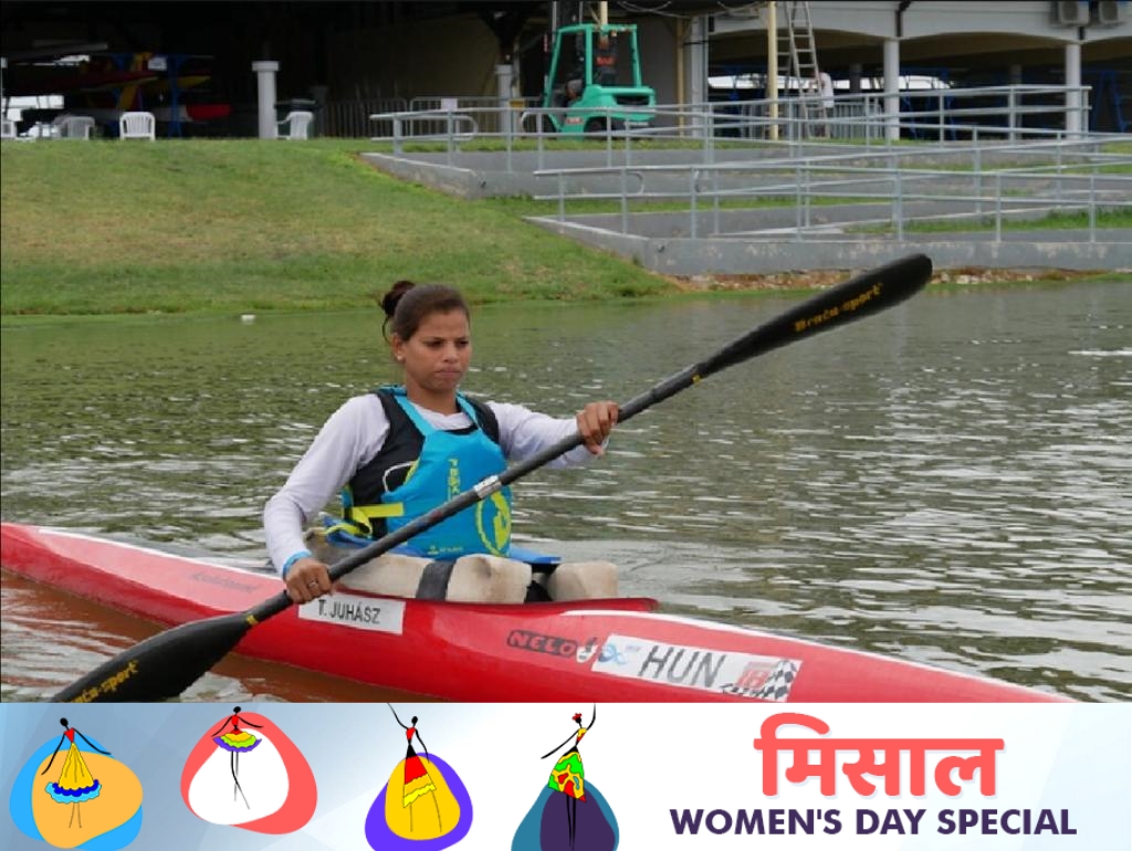 Pooja Ojha is ranked 8th among 9 players of Parate Canoeing in the world