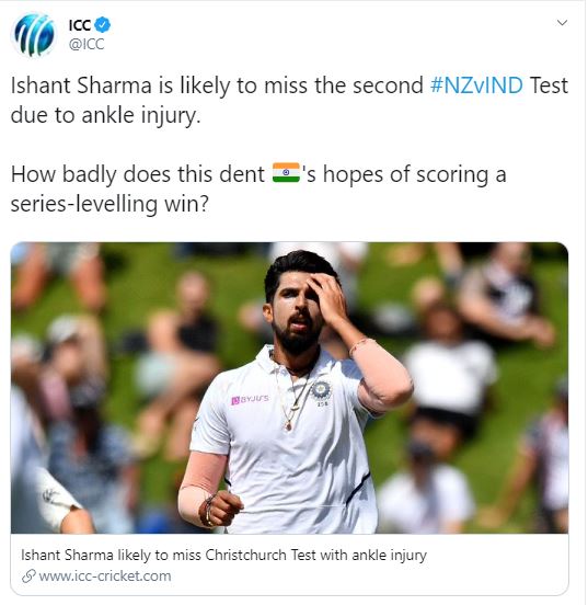 Ishant Sharma, NZvsIND